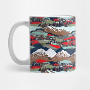 Swiss village folk art Mug